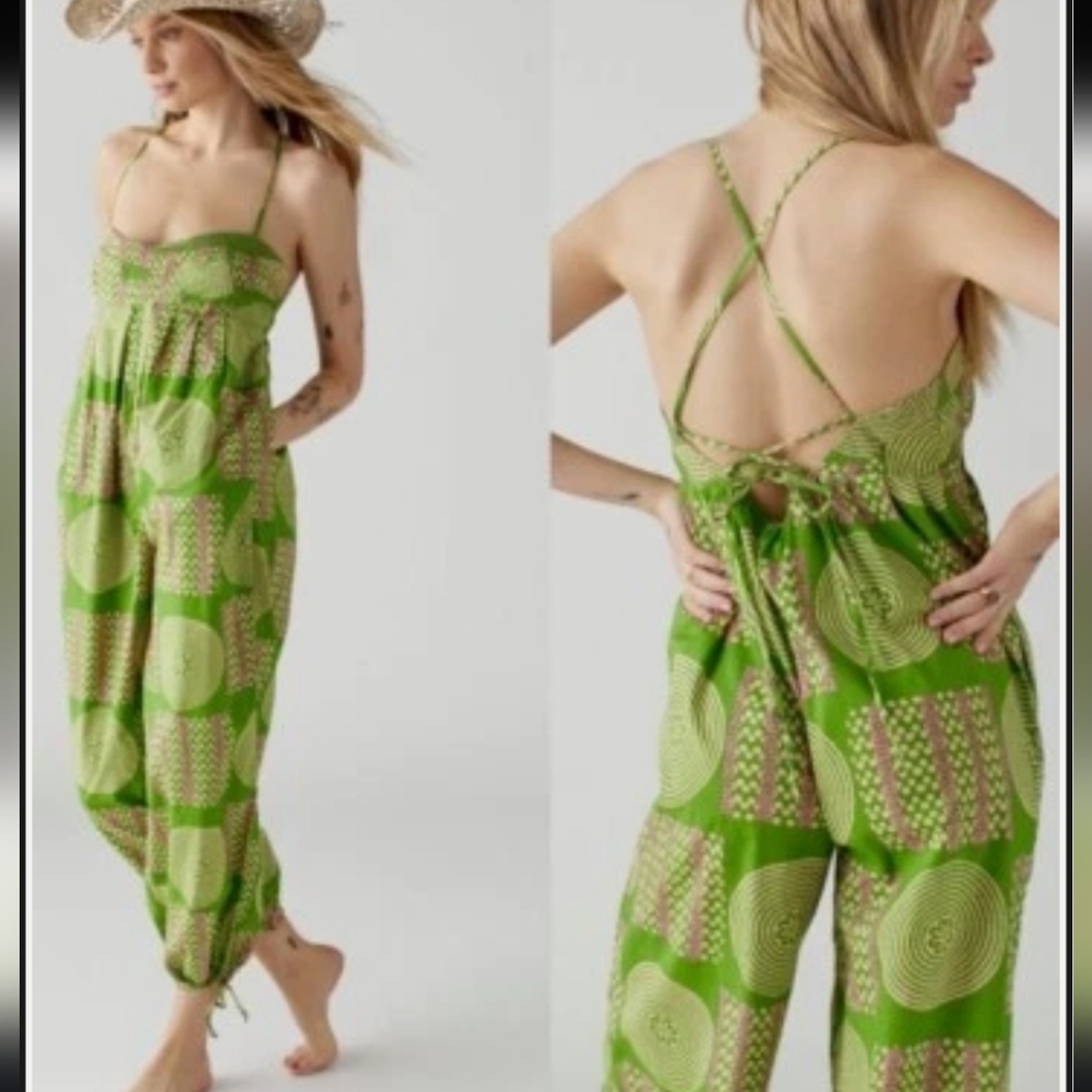 UO Geometric Print Jumpsuit, M